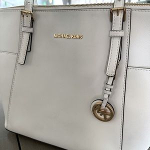MICHAEL KORS - Jet Set tote, Optic White